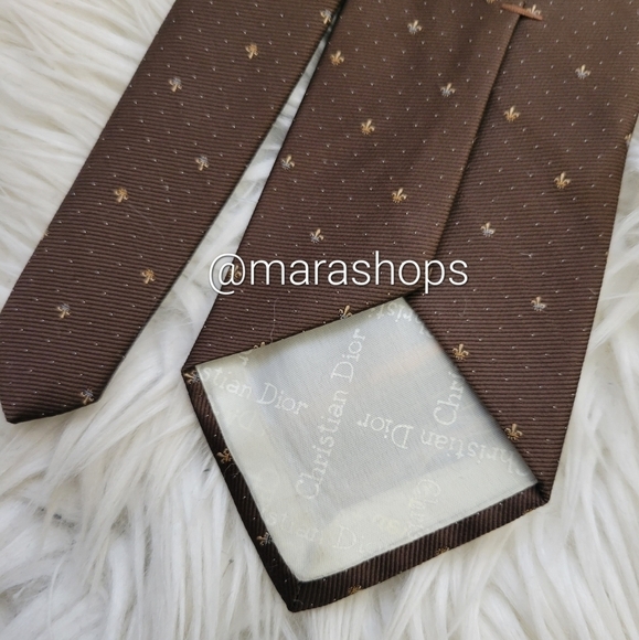 Christian Dior Brown Tie - Picture 4 of 4